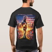 アメリカの宇宙ビデオゲーム Tシャツ (裏面)