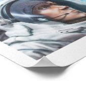 アメリカの宇宙宇宙飛行士イラストレーション ポスター (角)