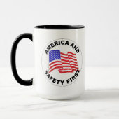 アメリカの安全 マグカップ (左)