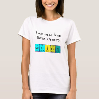 アメリカの定期テーブル愛国的なシャツ Tシャツ