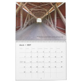 アメリカの屋根付き橋のカレンダー カレンダー (3月 2027)