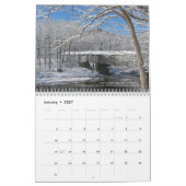 アメリカの屋根付き橋のカレンダー カレンダー (1月 2027)