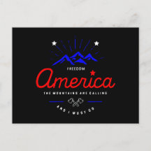 アメリカの山々が呼んでいる、私は行かなければならない ダークカラー