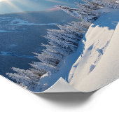 アメリカの山の上の日の出 ポスター (角)