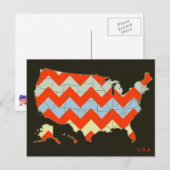アメリカの山形のはがき ポストカード (正面/裏面)