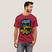 アメリカの山道をハイキング Tシャツ (正面フル)