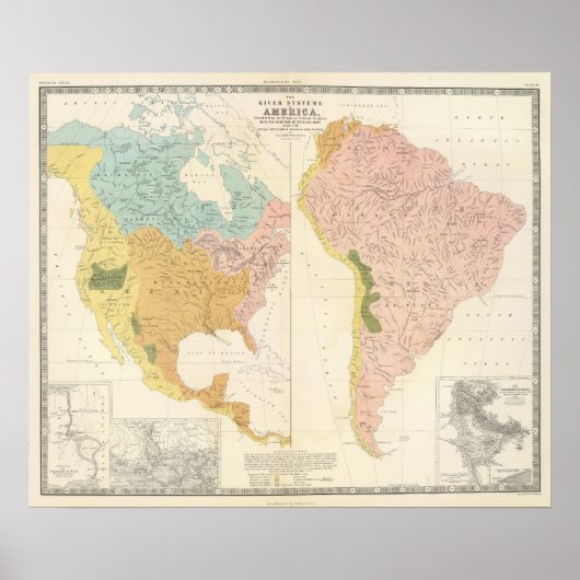 アメリカの川水系 ポスター (正面)