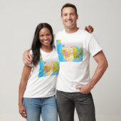 アメリカの州の地図 Tシャツ (ユニセックス)