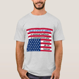 アメリカの州の失敗 Tシャツ