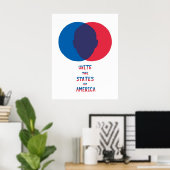 アメリカの州を統一する ポスター (ホームオフィス)