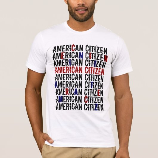 アメリカの市民のアメリカ人の市民 Tシャツ (正面)