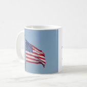 アメリカの市民権の旗のマグ コーヒーマグカップ (正面左)