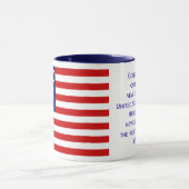 アメリカの市民権の旗のマグ マグカップ (中央)