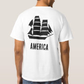 アメリカの帆船 Tシャツ (裏面)