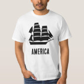 アメリカの帆船 Tシャツ (正面)