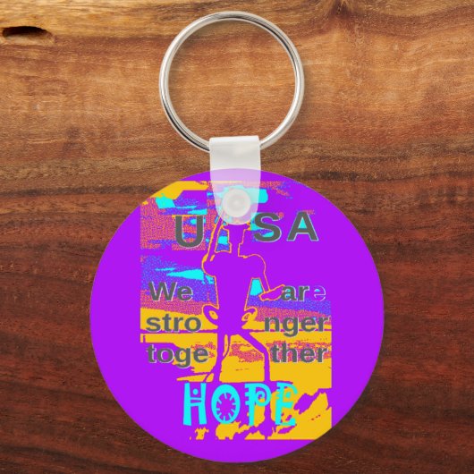 アメリカの希望: 私たちは一緒に強く生きる キーホルダー (正面)