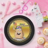 アメリカの帽子と米国国旗を持つ愛国的なポテト ペーパープレート (パーティー)