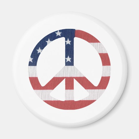 アメリカの平和サイン製品！ マグネット (正面)