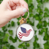 アメリカの平和鳩 キーホルダー (手)