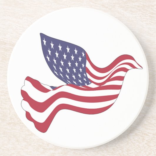 アメリカの平和鳩 コースター (正面)