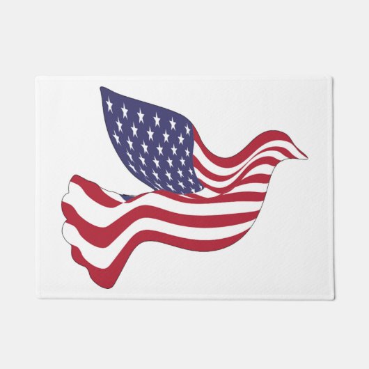 アメリカの平和鳩 ドアマット (正面)