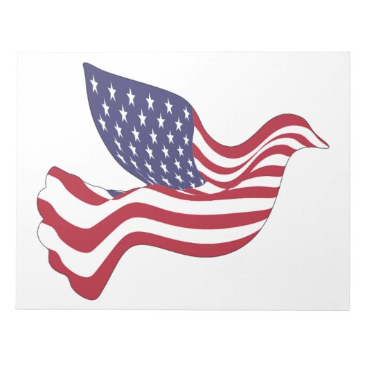 アメリカの平和鳩 ノートパッド (正面)