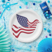 アメリカの平和鳩 ペーパープレート (パーティー)