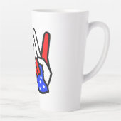 アメリカの平和！ カフェラテマグ (右)