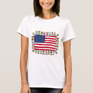 アメリカの幸せな子供 Tシャツ