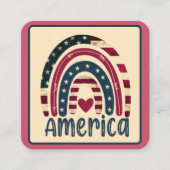 アメリカの幸せ エンクロージャーカード (正面)