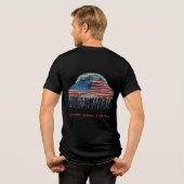 アメリカの強さが輝く トライブレンドTシャツ (裏面全面)