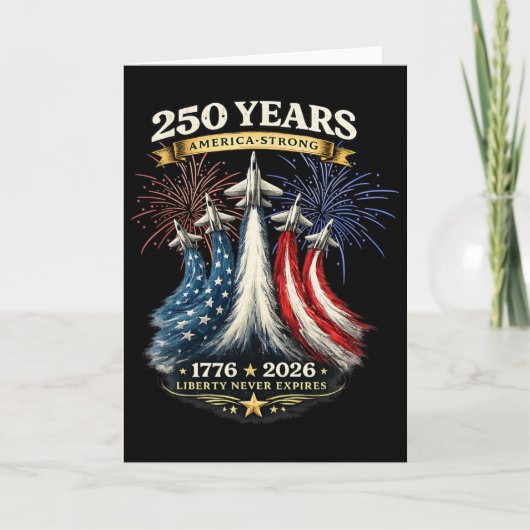 アメリカの強さ250周年 1776 2026 カード (正面)