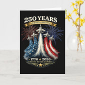アメリカの強さ250周年 1776 2026 カード (黄色い花)