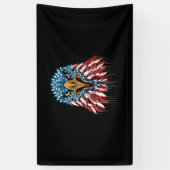 アメリカの強さ7月4日 横断幕 (縦)