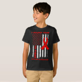 アメリカの心臓病啓発のための赤い服 Tシャツ (正面フル)