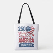 アメリカの心 1776 2026 7月4日 トートバッグ (裏面)