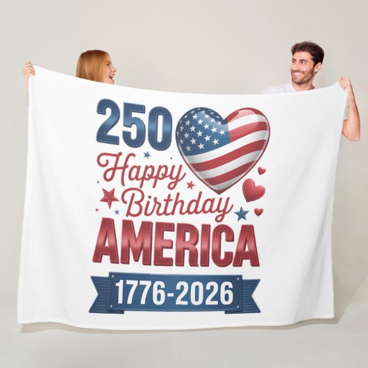 アメリカの心 1776 2026 7月4日 フリースブランケット (インサイチュ)