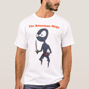 アメリカの忍者のワイシャツ Tシャツ