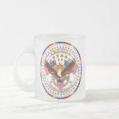 アメリカの忘れられなかった二重ロゴ フロストグラスマグカップ (左)