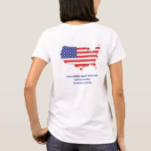 アメリカの忠実な管理者 - 女性 Tシャツ (裏面)