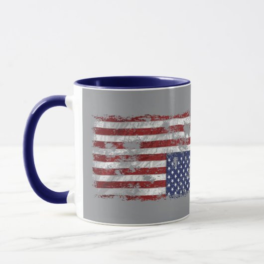 アメリカの悩み – 上下逆統一された州Fl マグカップ (左)