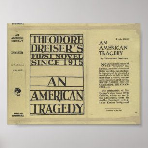アメリカの悲劇(1926年)のダストジャケット ポスター