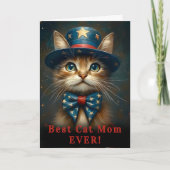 アメリカの愛らしい猫, トップハットと蝶ネクタイのCS2ネームプレート マザー カード (正面)