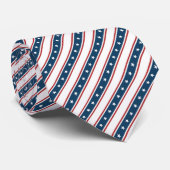 アメリカの愛国心が強い星条旗パターン ネクタイ (ロール)