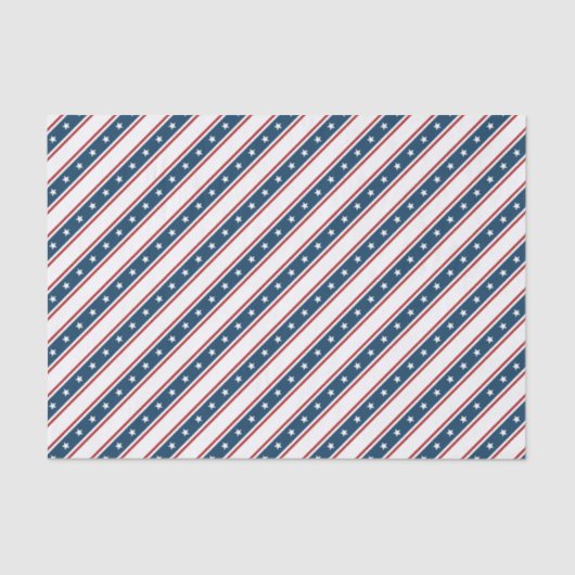 アメリカの愛国心が強い星条旗パターン 薄葉紙 (正面)