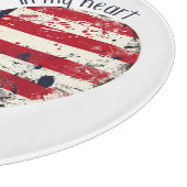 アメリカの愛国心は私のハートだ カッティングボード (角)