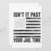 アメリカの愛国心を感じる、あなたの刑期は過ぎていないのか  招待状 (正面/裏面)