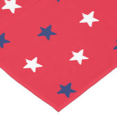 アメリカの愛国心を持つ紅白海軍の青い星 ミディアムテーブルランナー (コーナー)