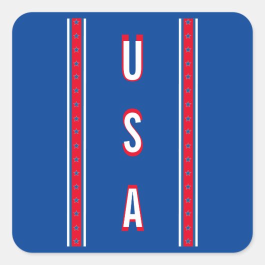 アメリカの愛国心 スクエアシール (正面)