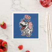 アメリカの愛国恐竜 スタンダードカクテルナプキン (インサイチュ)